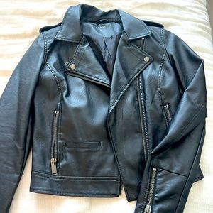 Black leather jacket!